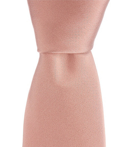 Hugo Boss Solid Jacquard 2.95#double; Silk Blend Tie