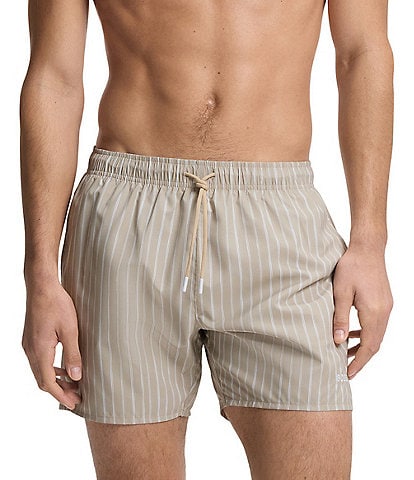 Hugo Boss Sunfish Striped Swim Trunks
