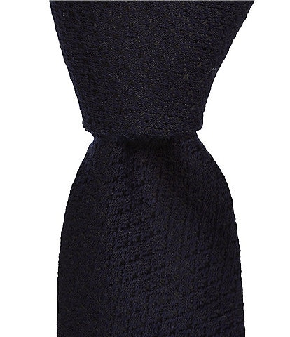 Hugo Boss Textured Solid Jacquard 2 1/4#double; Silk Blend Tie