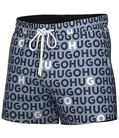 Hugo Boss Tortuga Allover Printed 4.72" Inseam Swim Trunks