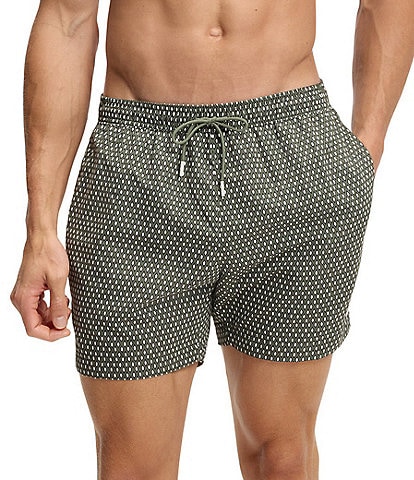 Hugo Boss Vibe 5.12#double; Allover Pattern Print Swim Trunks