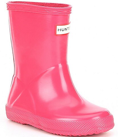 Hunter Kids' First Gloss Waterproof Rain Boots (Toddler)