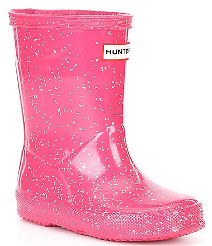 Hunter Girls' First Classic Giant Glitter Rain Boots (Infant)