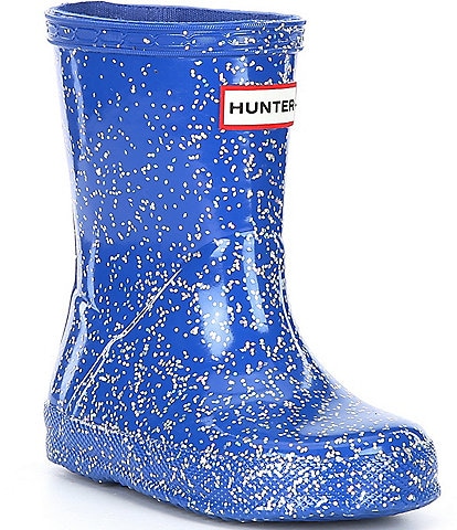 Hunter Girls' First Classic Giant Glitter Rain Boots (Toddler)