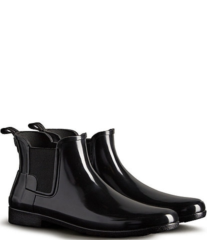 Hunter Refined Chelsea Gloss Rain Booties