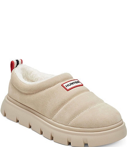 Hunter Women's Madison Suede Insulated Water Resistant Mules