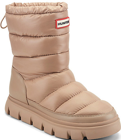 Hunter Women's Maribel Waterproof Faux Fur Insulated Puffy Winter Boots