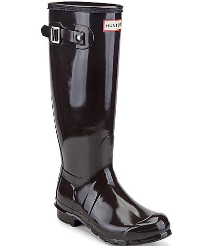 Hunter Women's Original Waterproof Tall Gloss Rain Boots