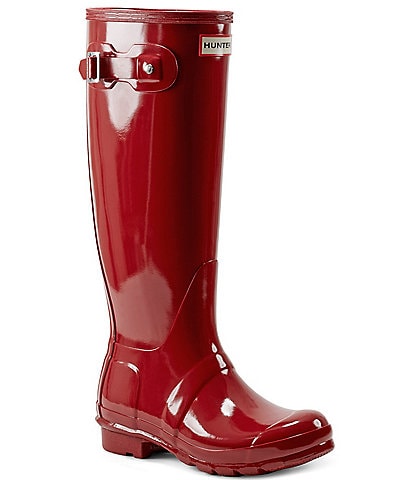 Hunter Women's Original Waterproof Tall Gloss Rain Boots