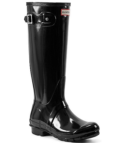 Hunter Women's Original Waterproof Tall Gloss Rain Boots