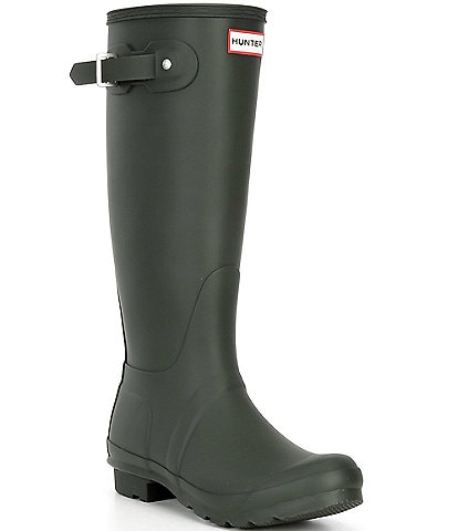 Hunter Women's Original Tall Matte Buckle Strap Rain Boots