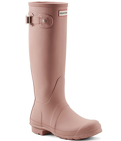 Hunter Women's Original Tall Matte Buckle Strap Rain Boots