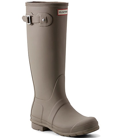 Hunter Women's Original Tall Matte Buckle Strap Rain Boots