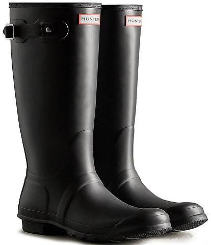 Hunter Women's Original Tall Matte Buckle Strap Rain Boots