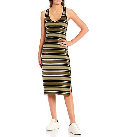 Hurley Alexa Stripe Midi Dress