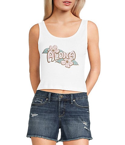 Hurley Aloha Sleeveless Cropped Tank Top