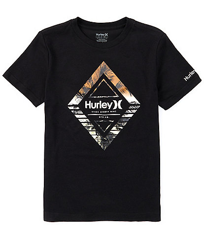 Hurley Big Boys 8-20 Shirt Sleeve Diamond Palm T-Shirt