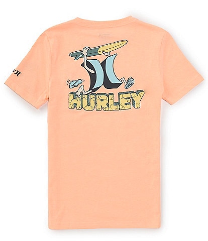 Hurley Big Boys 8-20 Short Sleeve Surfsup Mascot T-Shirt
