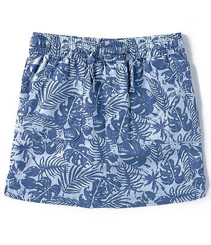 Hurley Big Girls 7-16 Chambray Tropical Floral Printed Skirt