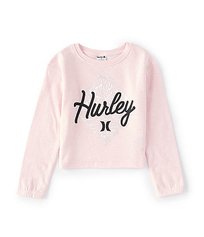 Hurley Big Girls 7-16 Long-Sleeve Lurex Fleece Top