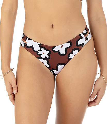 Hurley Bold Daisy Moderate Coverage Hipster Swim Bottom