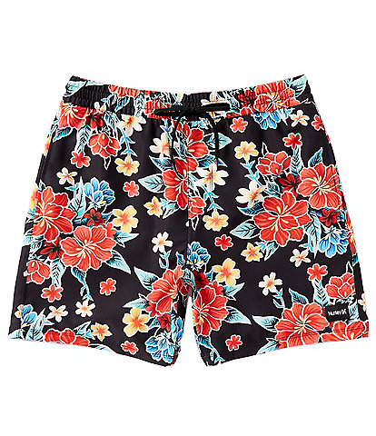 Hurley Cannonball Floral Printed 17" Outseam Volley Shorts