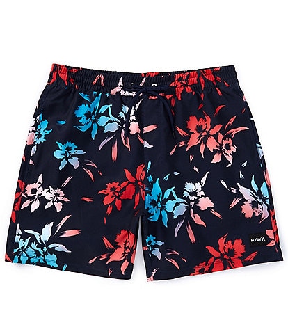 Hurley Cannonball Tropical Floral 17#double; Outseam Volley Shorts