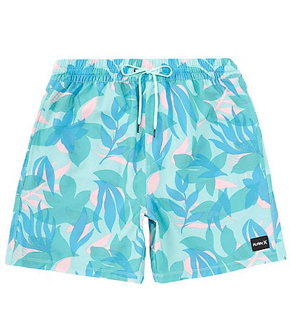 Hurley Cannonball Tropical Print 17#double; Outseam Volley Shorts
