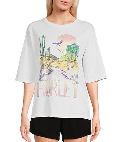 Hurley Canyon Dreams Oversized Graphic T-Shirt