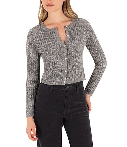 Hurley Day Trip Long Sleeve Wide Rib Sweater Knit Cardigan