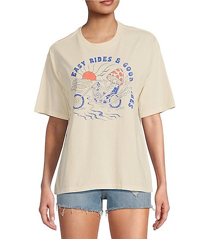 Hurley Easy Ride Short Sleeve Slim Boyfriend Graphic T-Shirt