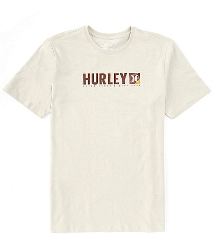 Hurley Everyday H2O-Dri Lined Slub Short Sleeve Graphic Logo T-Shirt