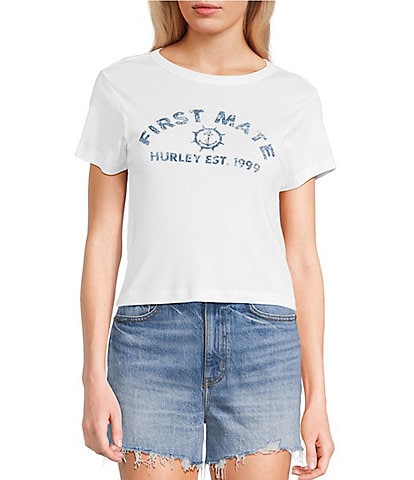 Hurley First Mate Short Sleeve Baby Rib Knit T-Shirt