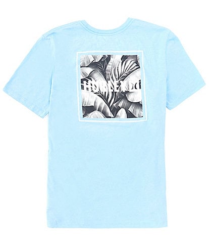 Hurley Four Corners Short Sleeve Leaf Print Jersey T-Shirt