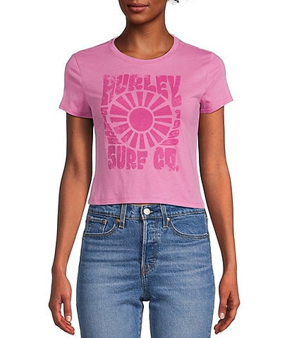 Hurley Groove & Co. Cropped Graphic T-Shirt
