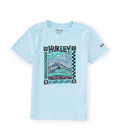 Hurley Little Boys 2T-4T Short Sleeve Scenic Poster Graphic T-Shirt