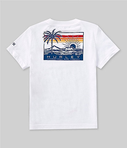 Hurley Little Boys 2T-7 Short Sleeve Palm Graphic T-Shirt