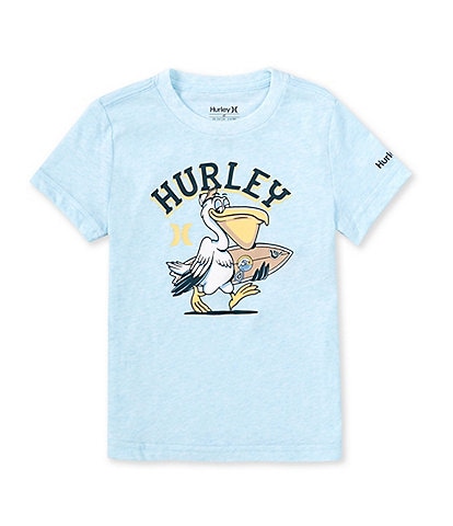 Hurley Little Boys 2T-7 Short Sleeve Pelican T-Shirt
