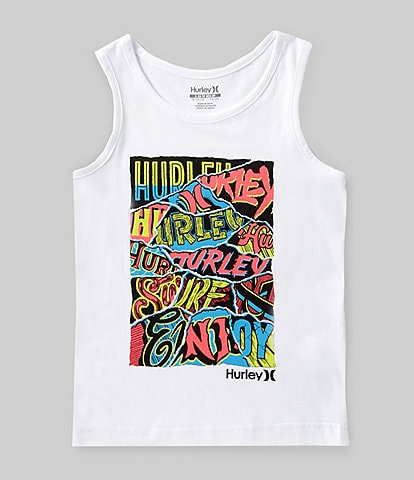 Hurley Little Boys 4-7 Sleeveless Ripped Up Graphic Tank Top