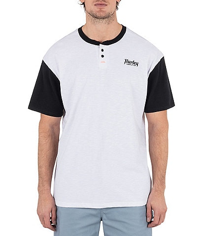 Hurley Merchant Short-Sleeve Color Block Slub Jersey T-Shirt
