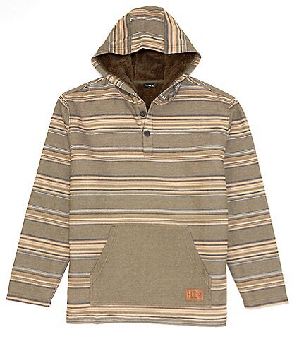 Hurley Modern Surf Poncho Long-Sleeve Striped French Terry Hoodie