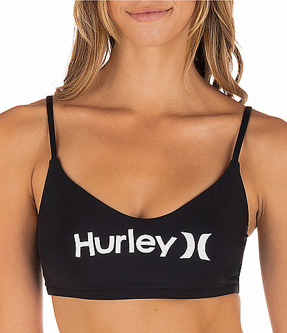 Hurley One and Only Logo Bralette Swim Top