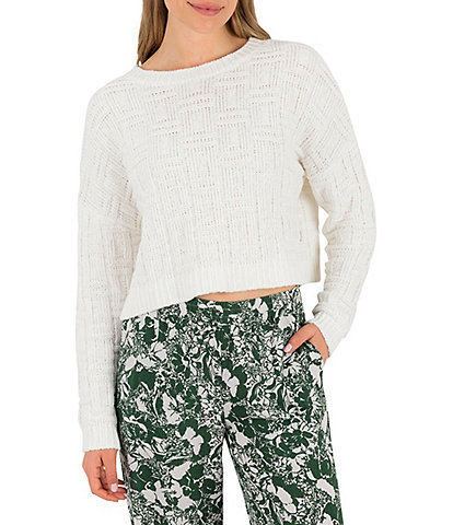 Hurley Park City Long Sleeve Textured Basketweave Sweater