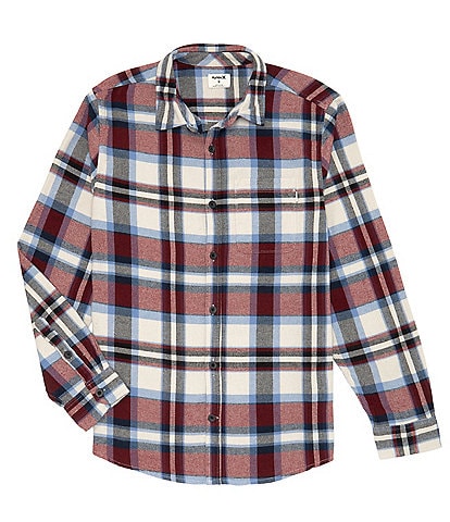 Hurley Portland Long Sleeve Organic Plaid Flannel Shirt