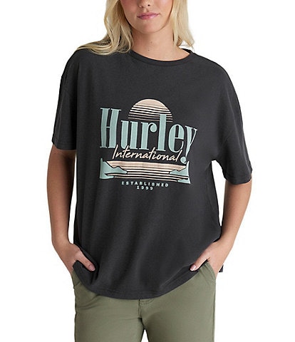 Hurley Racquet Short-Sleeve Boyfriend T-Shirt