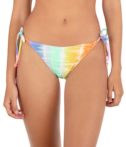 Hurley Rainbow Ombre Tie-Dye Print Moderate Hipster Swim Bottom