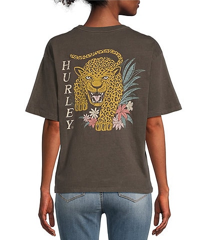 Hurley Relaxed Leopardo Slim Boyfriend Graphic T-Shirt