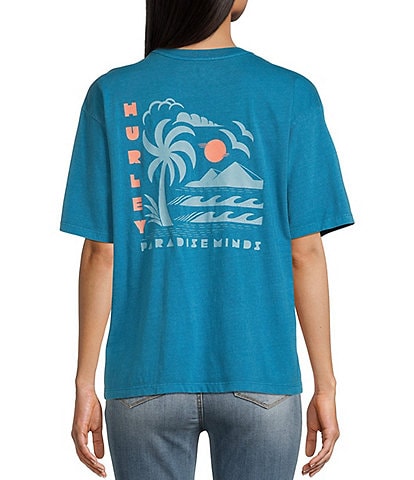 Hurley Relaxed Paradise Minds Slim Boyfriend Graphic T-Shirt