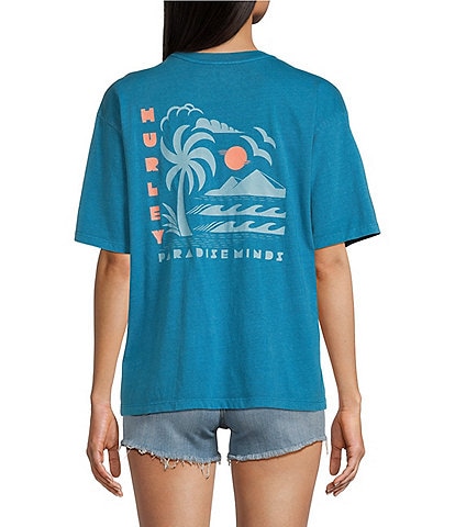 Hurley Relaxed Paradise Minds Slim Boyfriend Graphic T-Shirt
