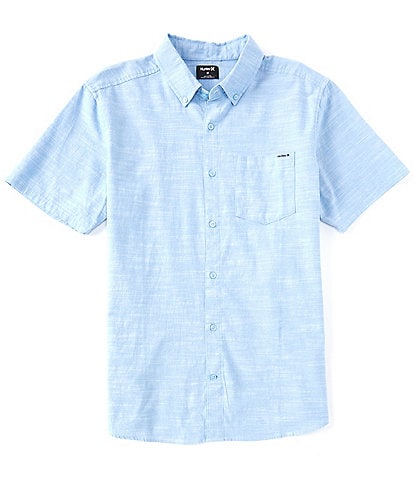 Hurley Short-Sleeve One & Only Stretch Classic-Fit Woven Shirt